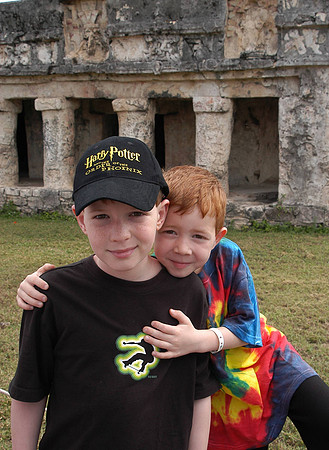 g and m at tulum ruins