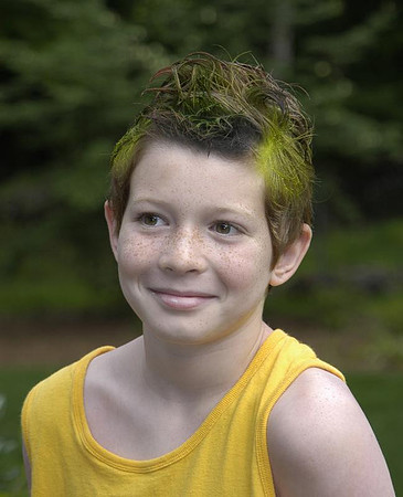 greg crazy hair day at camp