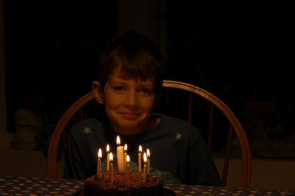 nine years old