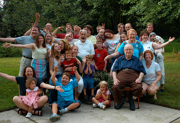 silly family portrait