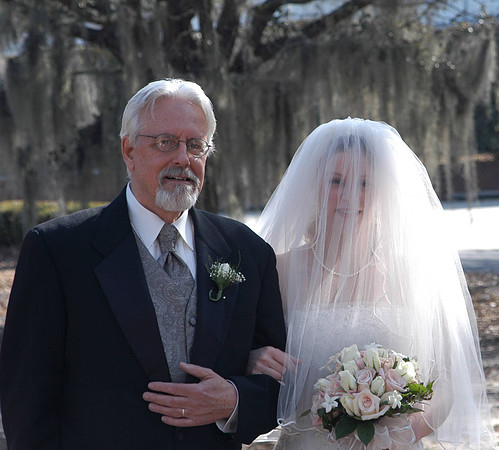 george walking diane down the aisle