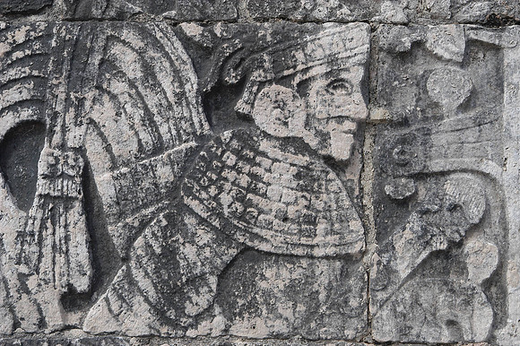 chichen itza stone carving