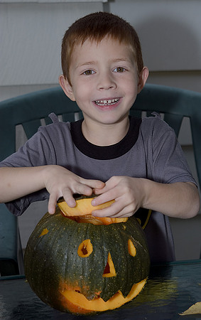 matthew and his pumpkin